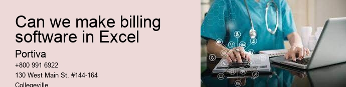 Can we make billing software in Excel