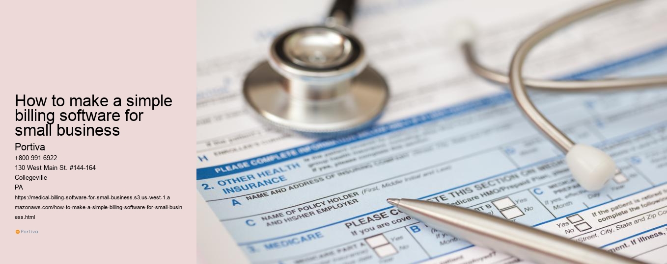 how to make a simple billing software for small business